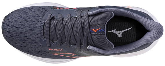Кроссовки женские Mizuno Wave Equate 9 Odyssey Gray/Striking Coral/Black - Фото 5 большая