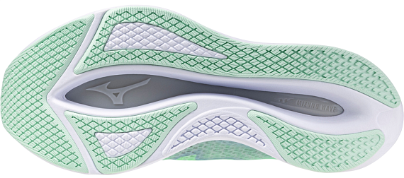 Кроссовки женские Mizuno Wave Rebellion Flash 2 Neo Mint/White/Ether - Фото 9 большая