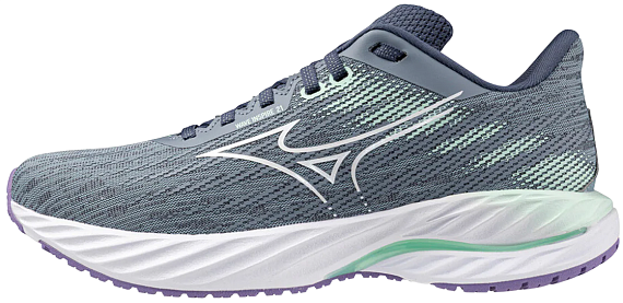 Кроссовки женские Mizuno Wave Inspire 21 Tradewinds/White/Neo Mint - Фото 7 большая
