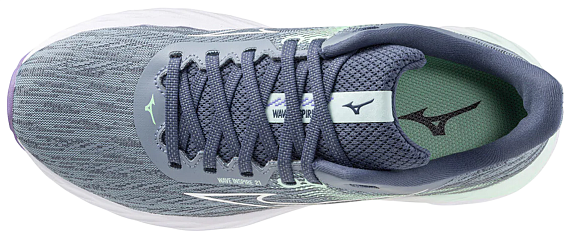 Кроссовки женские Mizuno Wave Inspire 21 Tradewinds/White/Neo Mint - Фото 9 большая