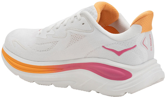 Кроссовки женские Hoka Clifton 10 White/Electric Rose - Фото 3 большая