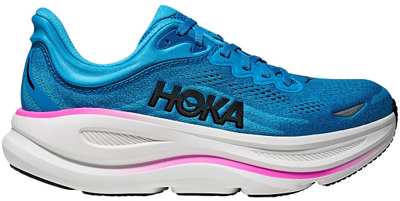 Кроссовки женские Hoka Bondi 9 Skyward Blue/Neon Fuchsia - Фото 1 большая