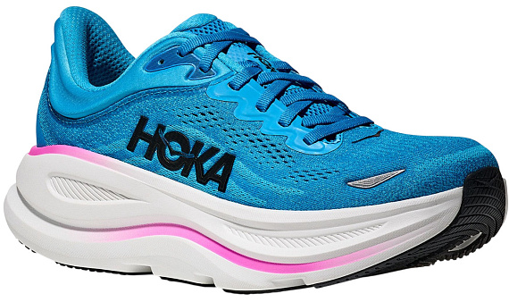Кроссовки женские Hoka Bondi 9 Skyward Blue/Neon Fuchsia - Фото 2 большая