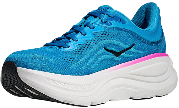 Кроссовки женские Hoka Bondi 9 Skyward Blue/Neon Fuchsia - Фото 4 большая