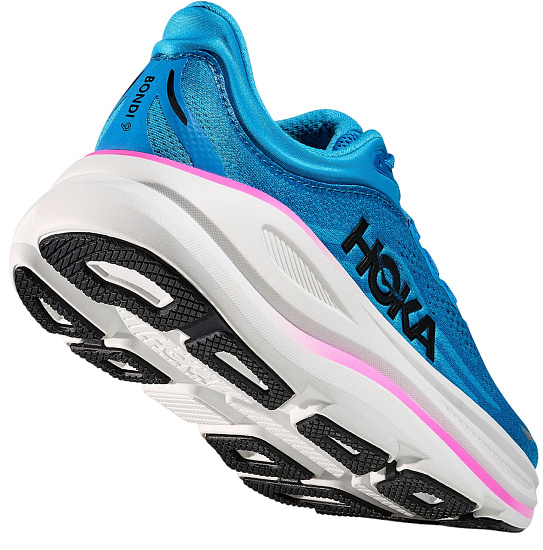 Кроссовки женские Hoka Bondi 9 Skyward Blue/Neon Fuchsia - Фото 5 большая