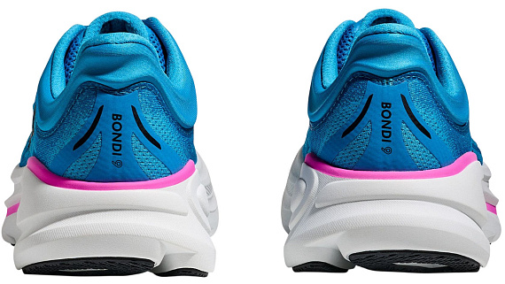 Кроссовки женские Hoka Bondi 9 Skyward Blue/Neon Fuchsia - Фото 6 большая