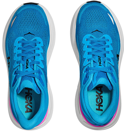 Кроссовки женские Hoka Bondi 9 Skyward Blue/Neon Fuchsia - Фото 8 большая