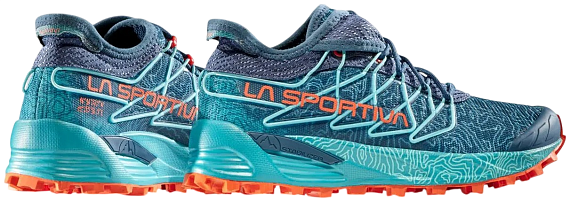 Кроссовки женские La Sportiva Mutant Storm Blue/Cherry Tomato - Фото 5 большая