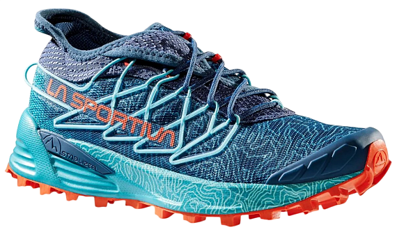 Кроссовки женские La Sportiva Mutant Storm Blue/Cherry Tomato - Фото 8 большая