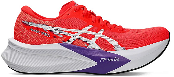 Кроссовки женские ASICS Magic Speed 4 Flash Red/White - Фото 1 большая