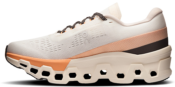 Кроссовки женские On Cloudmonster 2 Ivory/Tangerine - Фото 5 большая