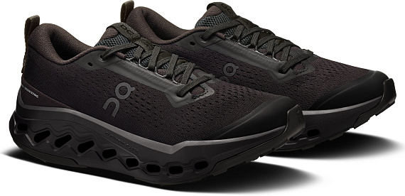 Кроссовки женские On Cloudsurfer Trail 2 Black/Black - Фото 2 большая