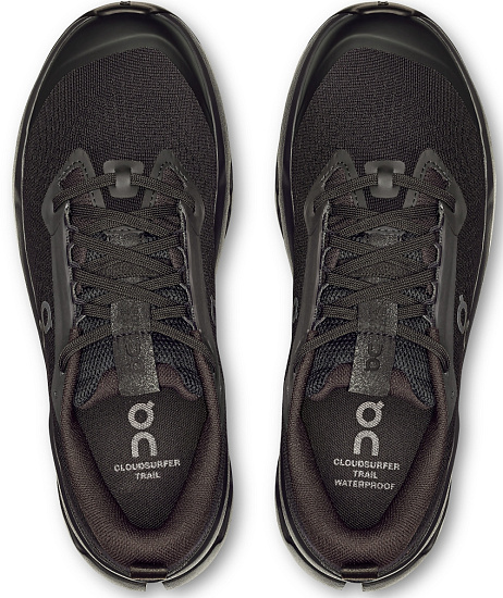 Кроссовки женские On Cloudsurfer Trail 2 Black/Black - Фото 6 большая