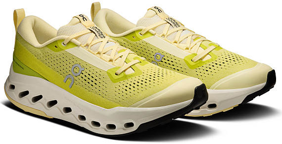 Кроссовки женские On Cloudsurfer Trail 2 Ivory/Lime - Фото 6 большая