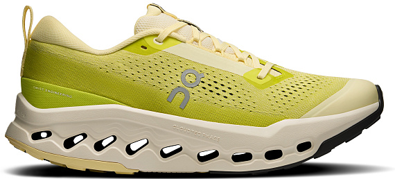 Кроссовки женские On Cloudsurfer Trail 2 Ivory/Lime - Фото 1 большая