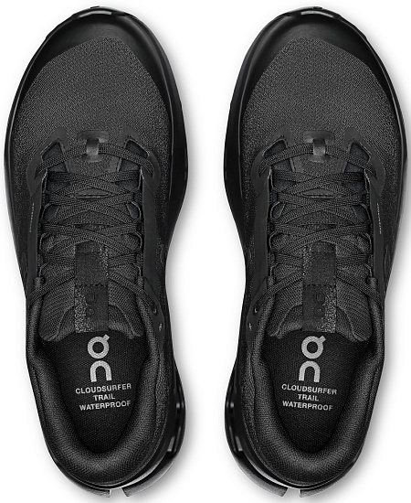Кроссовки женские On Cloudsurfer Trail 2 Wp Black/Black - Фото 2 большая