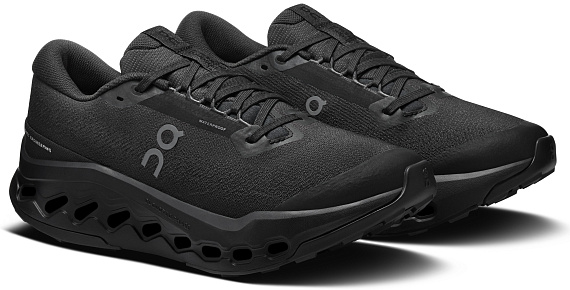 Кроссовки женские On Cloudsurfer Trail 2 Wp Black/Black - Фото 3 большая