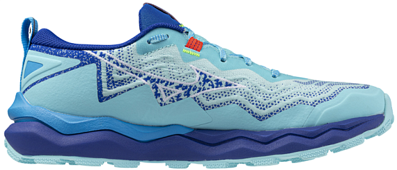 Кроссовки женские Mizuno Wave Daichi 9 Blue Radiance/White/ReflexBluC - Фото 4 большая