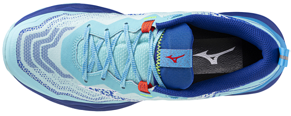 Кроссовки женские Mizuno Wave Daichi 9 Blue Radiance/White/ReflexBluC - Фото 5 большая