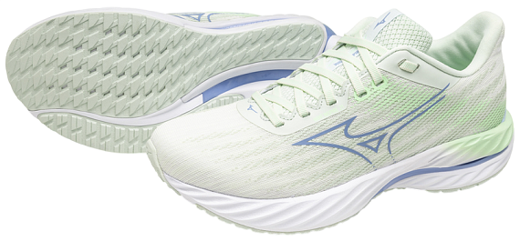 Кроссовки женские Mizuno Wave Inspire 21 Hint Mint/Bel Air Blue/NeoMint - Фото 7 большая