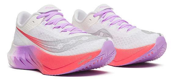 Кроссовки женские Saucony Endorphin Pro 4 White/Crocus - Фото 2 большая