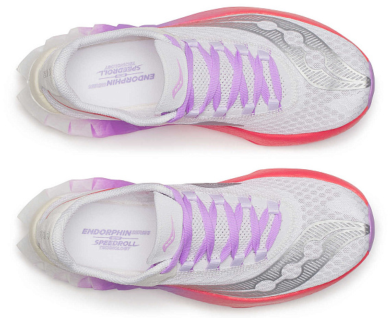 Кроссовки женские Saucony Endorphin Pro 4 White/Crocus - Фото 5 большая