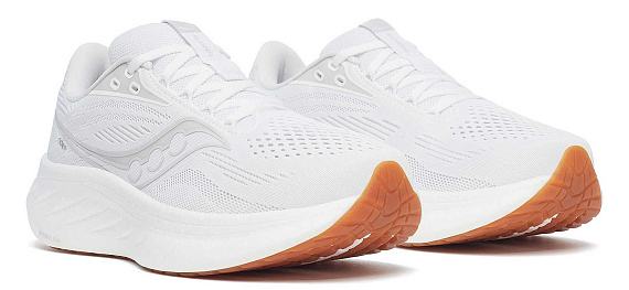 Кроссовки женские Saucony Ride 18 White/Gum - Фото 2 большая