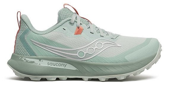 Кроссовки женские Saucony Peregrine 15 Mist/Aloe - Фото 1 большая