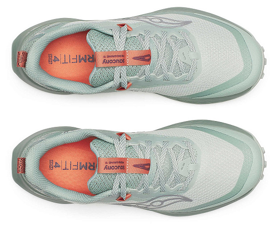 Кроссовки женские Saucony Peregrine 15 Mist/Aloe - Фото 5 большая