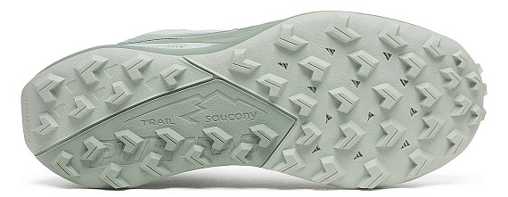 Кроссовки женские Saucony Peregrine 15 Mist/Aloe - Фото 6 большая