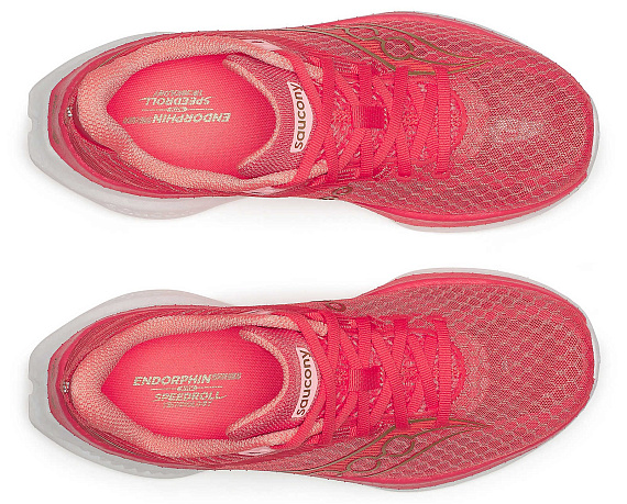 Кроссовки женские Saucony Endorphin Speed 5 Coral/Salmon - Фото 5 большая
