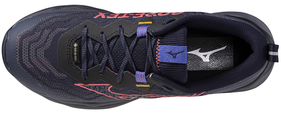 Кроссовки женские Mizuno Wave Daichi 9 Gtx Baritone Blue/Calypso Coral/Ir - Фото 3 большая