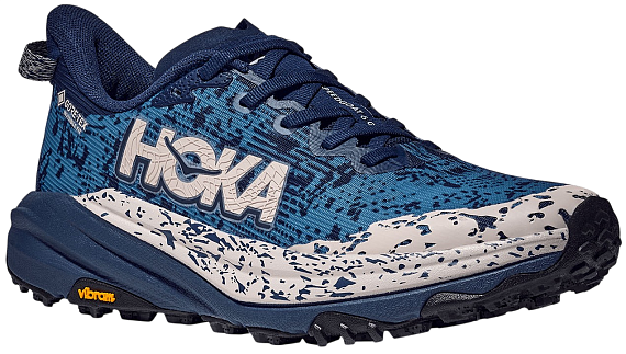 Кроссовки женские Hoka Speedgoat 6 Gtx Midnight Blue/Alpine Blue - Фото 4 большая