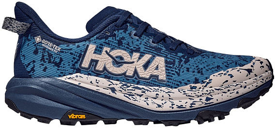 Кроссовки женские Hoka Speedgoat 6 Gtx Midnight Blue/Alpine Blue - Фото 1 большая