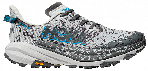 Кроссовки женские Hoka Speedgoat 6 Gtx Белый/Серый/Голубой - Фото 1 большая