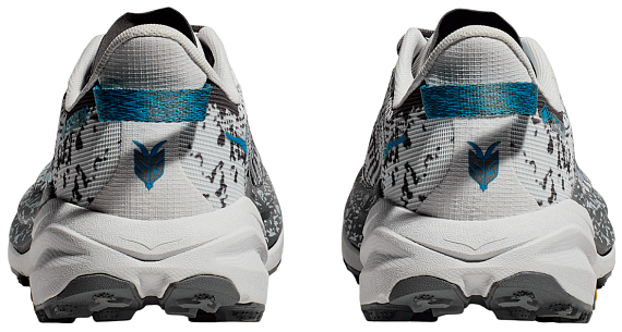Кроссовки женские Hoka Speedgoat 6 Gtx Белый/Серый/Голубой - Фото 4 большая