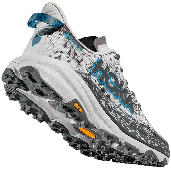 Кроссовки женские Hoka Speedgoat 6 Gtx Белый/Серый/Голубой - Фото 7 большая