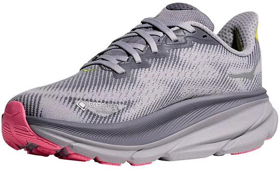 Кроссовки женские Hoka Clifton 9 Gtx Grey Skies/Foggy Grey - Фото 8 большая
