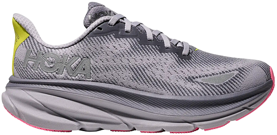 Кроссовки женские Hoka Clifton 9 Gtx Grey Skies/Foggy Grey - Фото 1 большая