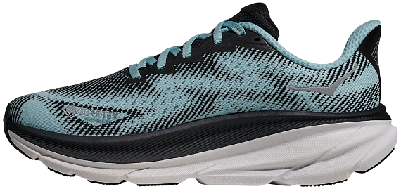 Кроссовки женские Hoka Clifton 9 Gtx Black/Raindrop - Фото 4 большая
