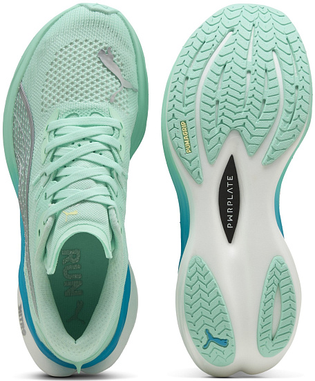 Кроссовки женские Puma Deviate Nitro 3 Mint Melt/Speed Blue - Фото 2 большая