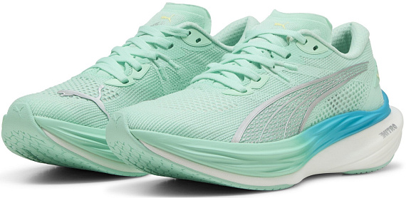 Кроссовки женские Puma Deviate Nitro 3 Mint Melt/Speed Blue - Фото 7 большая