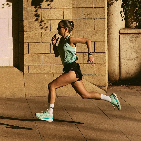 Кроссовки женские Puma Deviate Nitro 3 Mint Melt/Speed Blue - Фото 8 большая