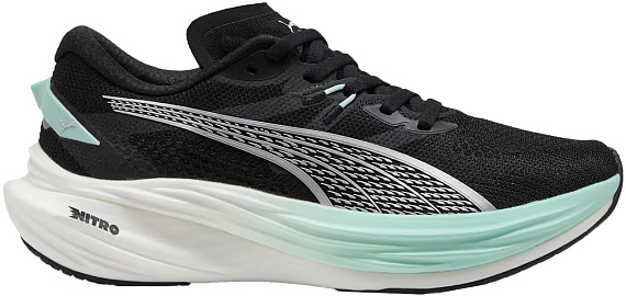 Кроссовки женские Puma Deviate Nitro 3 Puma Black/Mint Melt - Фото 1 большая