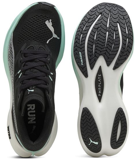 Кроссовки женские Puma Deviate Nitro 3 Puma Black/Mint Melt - Фото 4 большая
