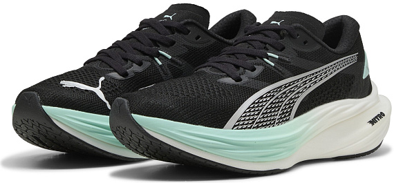 Кроссовки женские Puma Deviate Nitro 3 Puma Black/Mint Melt - Фото 7 большая
