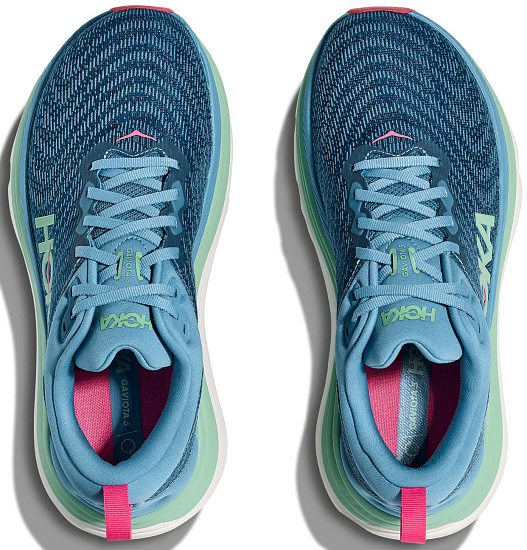 Кроссовки женские Hoka Gaviota 5 Alpine Blue/Jadeite - Фото 4 большая