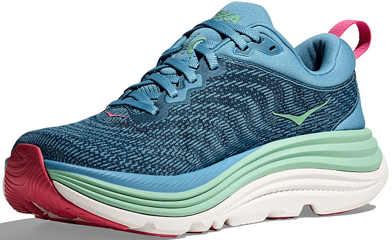 Кроссовки женские Hoka Gaviota 5 Alpine Blue/Jadeite - Фото 5 большая