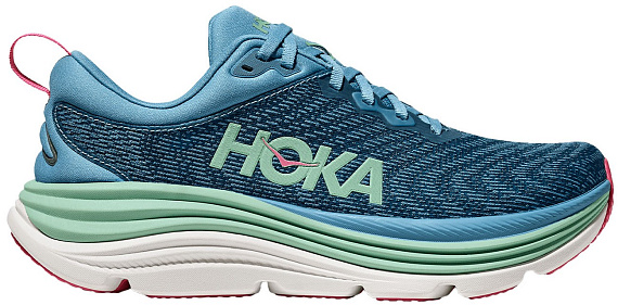 Кроссовки женские Hoka Gaviota 5 Alpine Blue/Jadeite - Фото 1 большая
