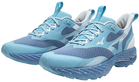 Кроссовки женские Mizuno Wave Rider Tt 2 Parisian Blue/Plein Air/River - Фото 7 большая